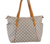 Authentic Louis Vuitton Damier Azur Totally MM Tote Bag N51262 LV 8777J
