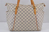 Authentic Louis Vuitton Damier Azur Totally MM Tote Bag N51262 LV 8777J