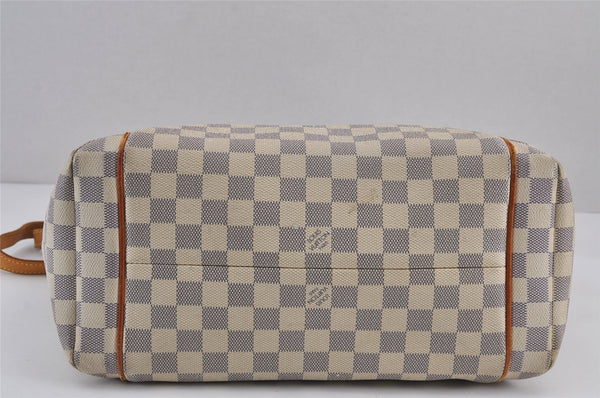 Authentic Louis Vuitton Damier Azur Totally MM Tote Bag N51262 LV 8777J