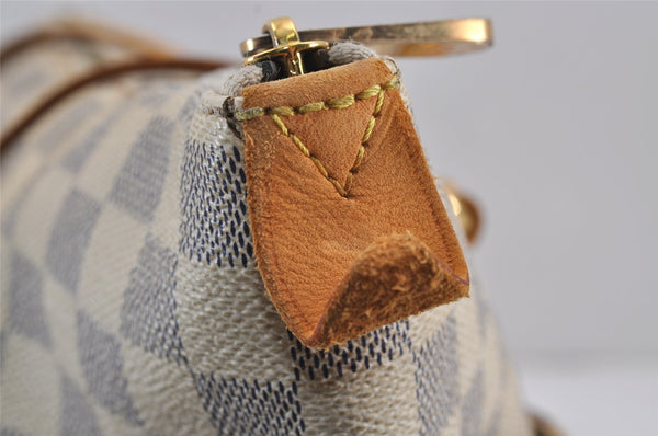 Authentic Louis Vuitton Damier Azur Totally MM Tote Bag N51262 LV 8777J