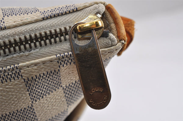 Authentic Louis Vuitton Damier Azur Totally MM Tote Bag N51262 LV 8777J