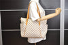 Authentic Louis Vuitton Damier Azur Totally MM Tote Bag N51262 LV 8777J