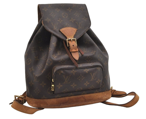 Authentic Louis Vuitton Monogram Montsouris MM Backpack M51136 LV 8778I