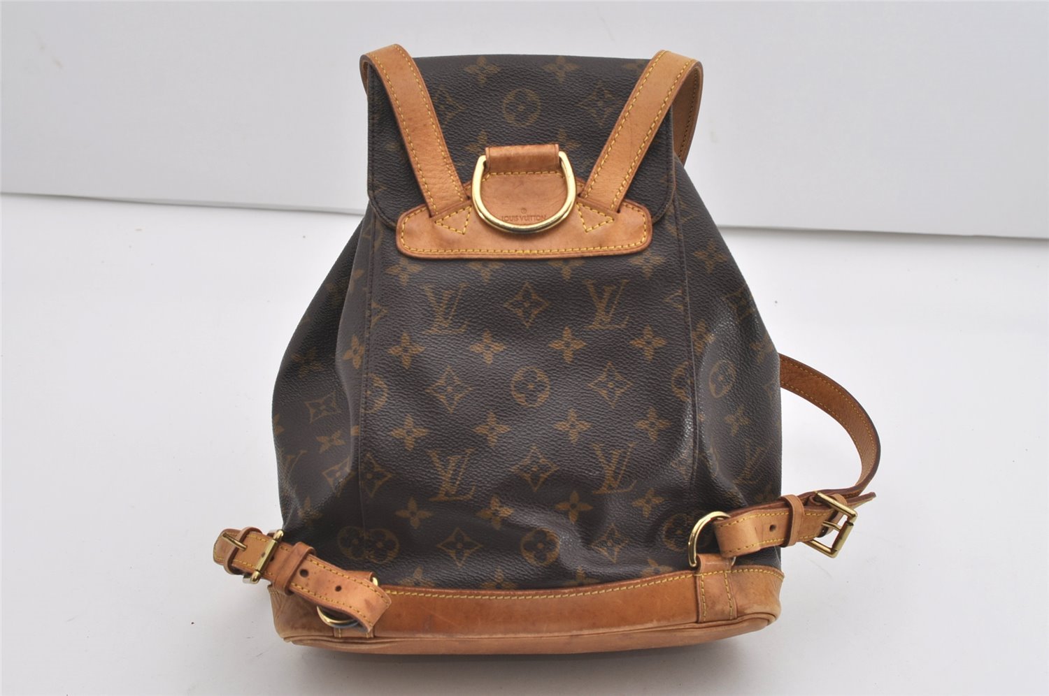 Authentic Louis Vuitton Monogram Montsouris MM Backpack M51136 LV 8778I