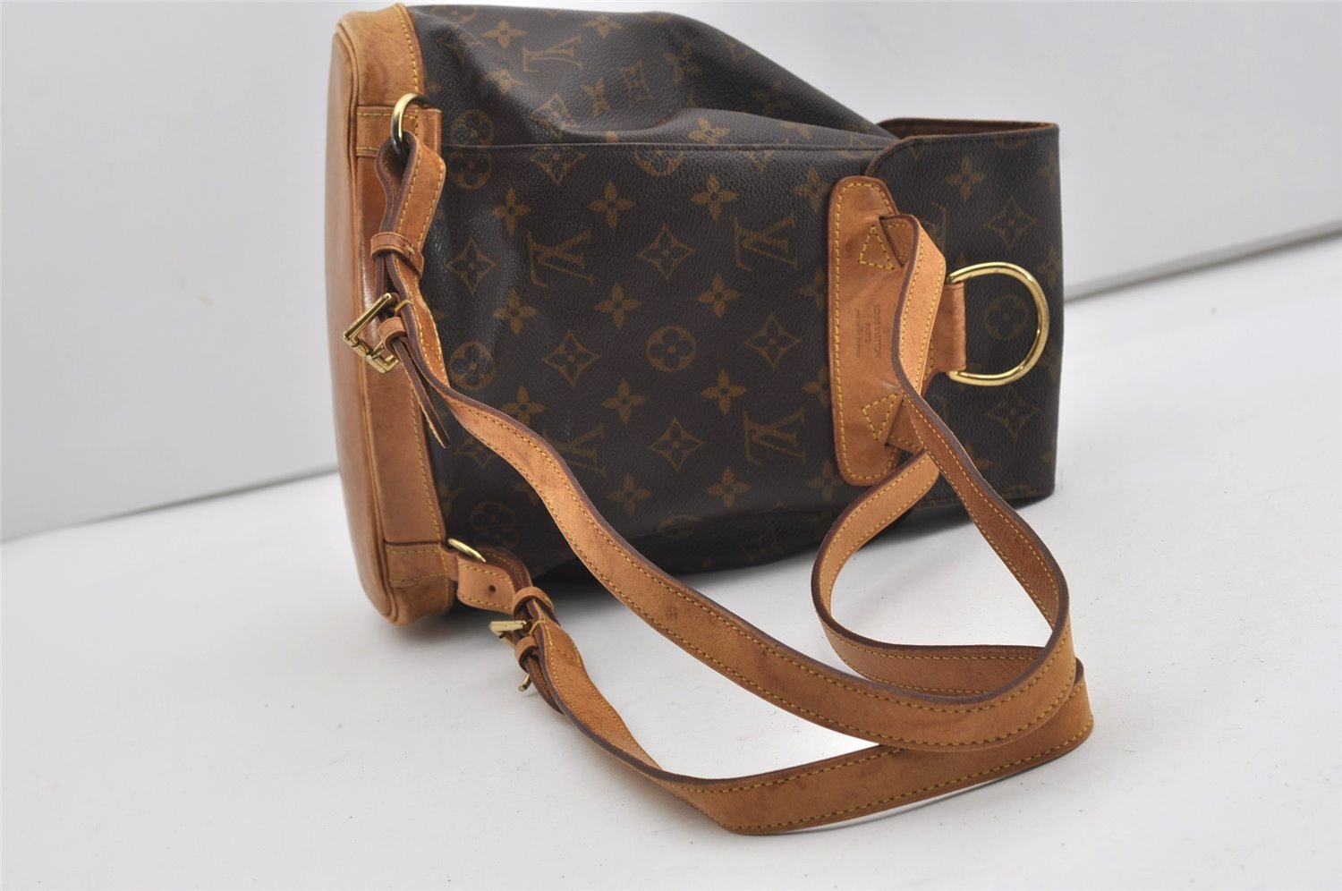 Authentic Louis Vuitton Monogram Montsouris MM Backpack M51136 LV 8778I