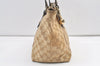 Authentic GUCCI Sherry Line Tote Bag GG Canvas Leather 137396 Beige 8780J