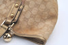 Authentic GUCCI Sherry Line Tote Bag GG Canvas Leather 137396 Beige 8780J