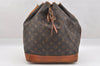 Authentic Louis Vuitton Monogram Noe Shoulder Drawstring Bag M42224 LV 8781I