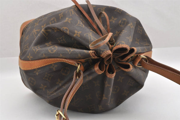 Authentic Louis Vuitton Monogram Noe Shoulder Drawstring Bag M42224 LV 8781I