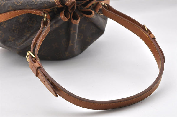 Authentic Louis Vuitton Monogram Noe Shoulder Drawstring Bag M42224 LV 8781I