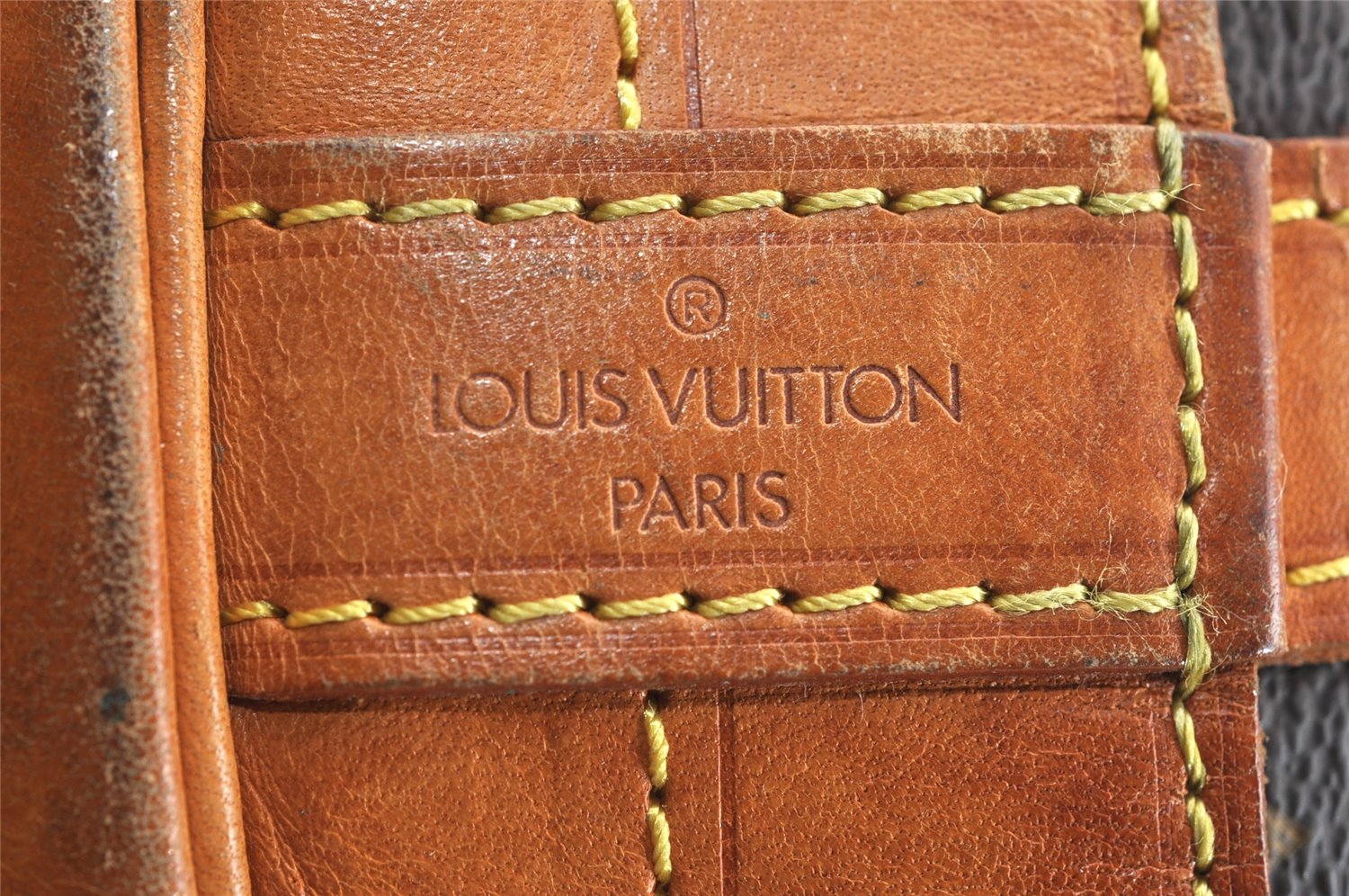 Authentic Louis Vuitton Monogram Noe Shoulder Drawstring Bag M42224 LV 8781I