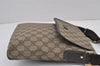 Authentic GUCCI Shoulder Cross Body Bag GG PVC Leather 223666 Brown 8781J