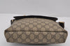 Authentic GUCCI Shoulder Cross Body Bag GG PVC Leather 223666 Brown 8781J