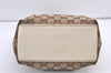 Authentic GUCCI Charmy Shoulder Tote Bag GG Canvas Leather 153361 Brown 8782J