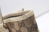 Authentic GUCCI Charmy Shoulder Tote Bag GG Canvas Leather 153361 Brown 8782J