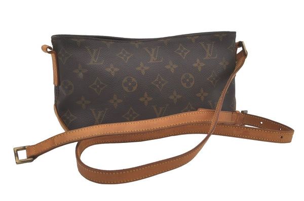 Authentic Louis Vuitton Monogram Trotteur Shoulder Cross Bag M51240 Junk 8783I