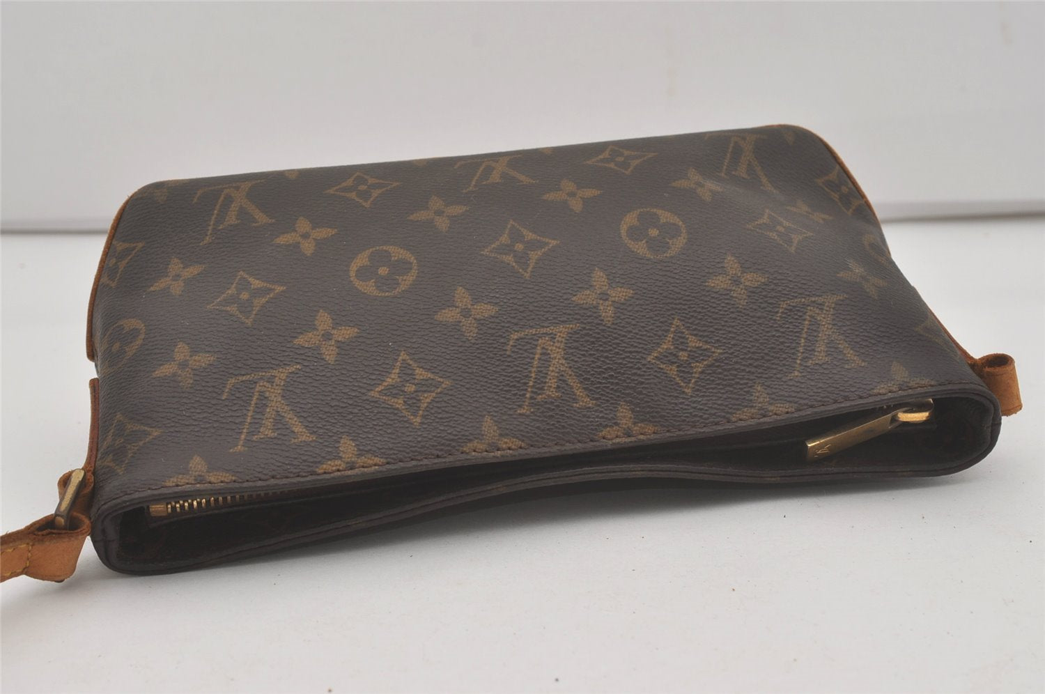 Authentic Louis Vuitton Monogram Trotteur Shoulder Cross Bag M51240 Junk 8783I