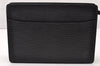 Authentic Louis Vuitton Epi Pochette Homme Clutch Hand Bag Black M52522 LV 8784I