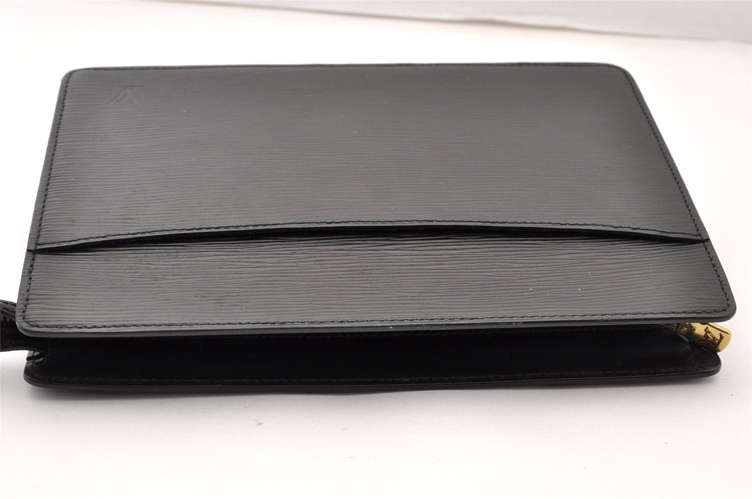 Authentic Louis Vuitton Epi Pochette Homme Clutch Hand Bag Black M52522 LV 8784I