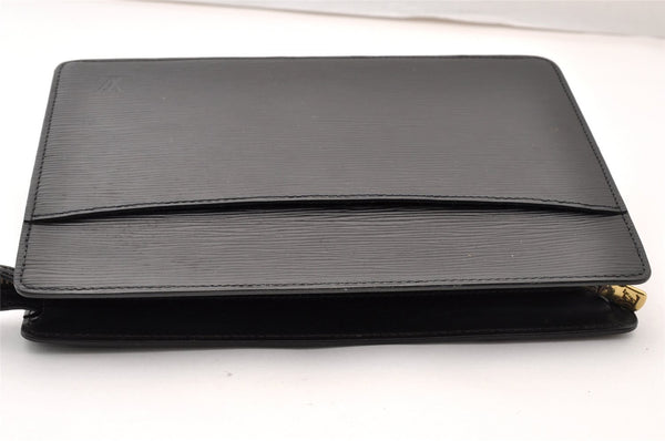 Authentic Louis Vuitton Epi Pochette Homme Clutch Hand Bag Black M52522 LV 8784I