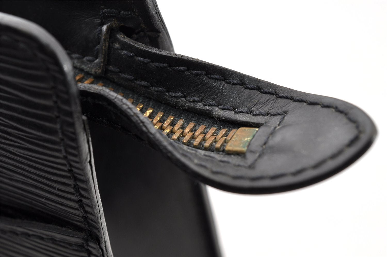 Authentic Louis Vuitton Epi Pochette Homme Clutch Hand Bag Black M52522 LV 8784I