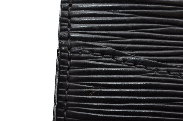 Authentic Louis Vuitton Epi Pochette Homme Clutch Hand Bag Black M52522 LV 8784I