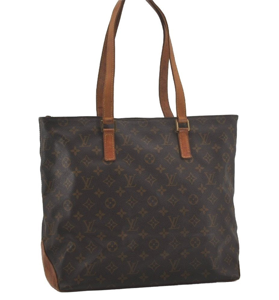 Authentic Louis Vuitton Monogram Cabas Mezzo Shoulder Tote Bag M51151 LV 8785I