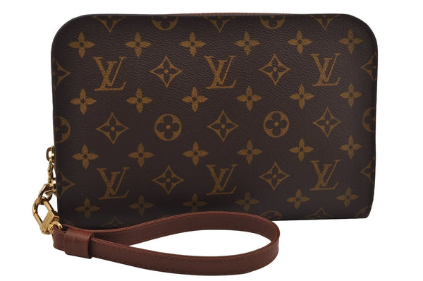 Authentic Louis Vuitton Monogram Orsay Clutch Hand Bag Purse M51790 LV 8786J