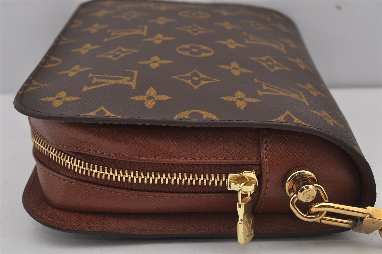Authentic Louis Vuitton Monogram Orsay Clutch Hand Bag Purse M51790 LV 8786J