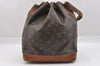 Authentic Louis Vuitton Monogram Noe Shoulder Drawstring Bag M42224 LV 8787I