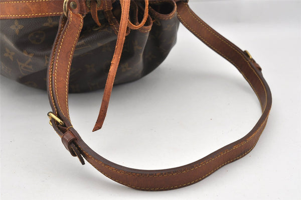 Authentic Louis Vuitton Monogram Noe Shoulder Drawstring Bag M42224 LV 8787I