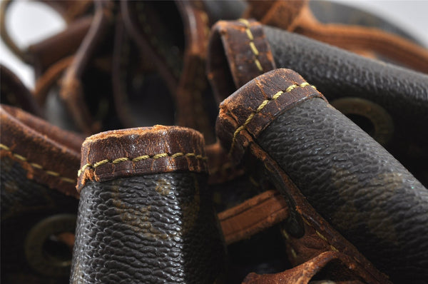 Authentic Louis Vuitton Monogram Noe Shoulder Drawstring Bag M42224 LV 8787I