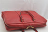 Authentic Louis Vuitton Epi Porte Documents Voyage Briefcase Red M54477 LV 8787J