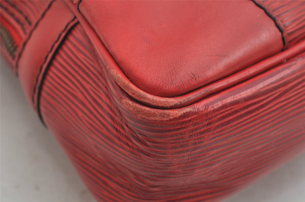 Authentic Louis Vuitton Epi Porte Documents Voyage Briefcase Red M54477 LV 8787J