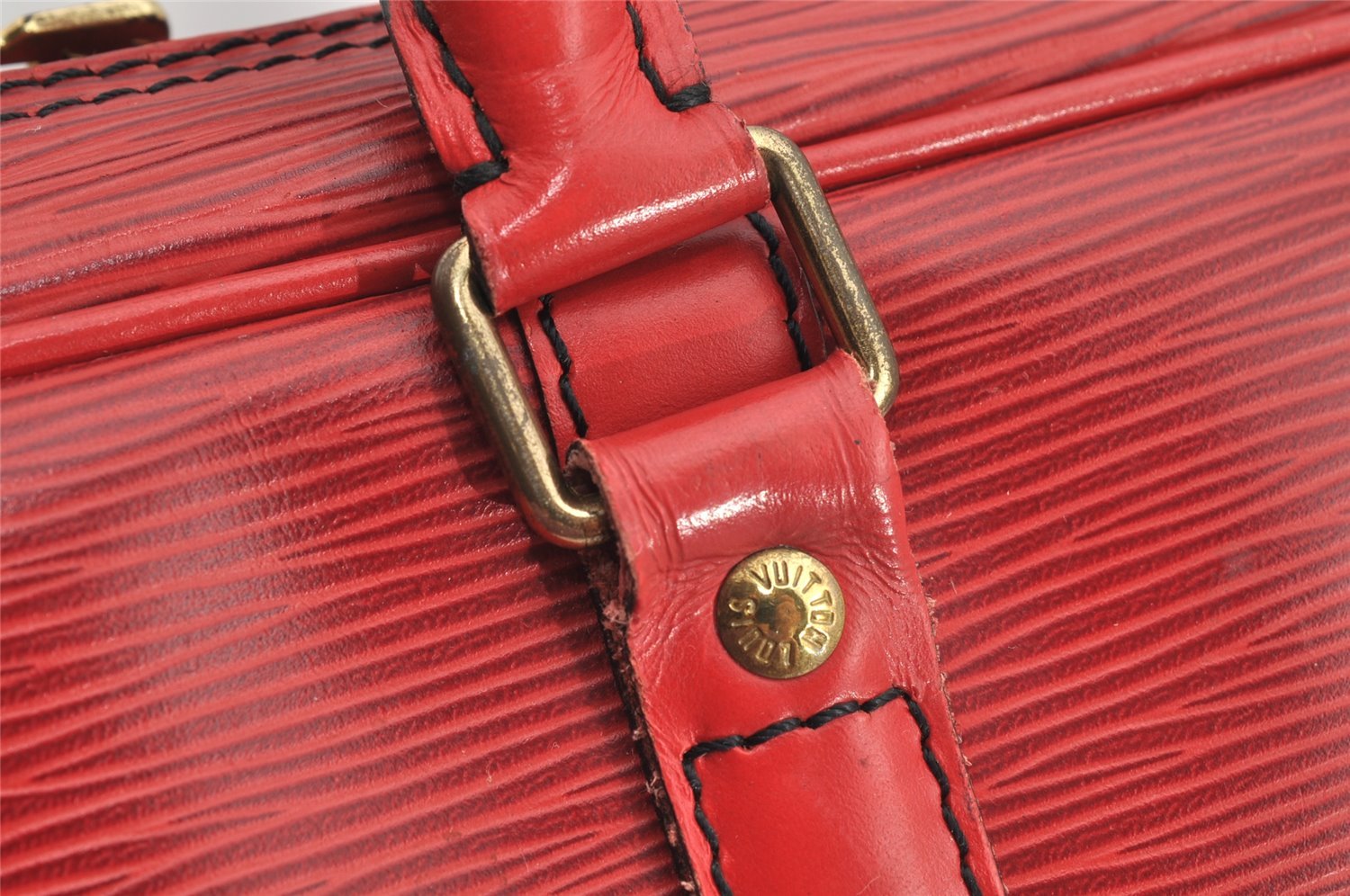 Authentic Louis Vuitton Epi Porte Documents Voyage Briefcase Red M54477 LV 8787J