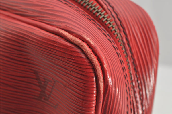 Authentic Louis Vuitton Epi Porte Documents Voyage Briefcase Red M54477 LV 8787J