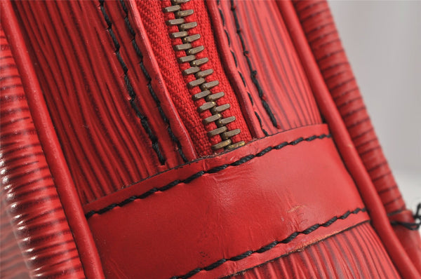 Authentic Louis Vuitton Epi Porte Documents Voyage Briefcase Red M54477 LV 8787J