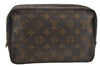 Auth Louis Vuitton Monogram Trousse Toilette 23 Clutch Hand Bag M47524 LV 8788I