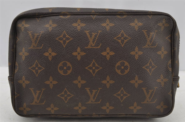 Auth Louis Vuitton Monogram Trousse Toilette 23 Clutch Hand Bag M47524 LV 8788I
