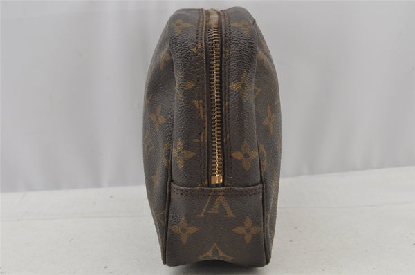 Auth Louis Vuitton Monogram Trousse Toilette 23 Clutch Hand Bag M47524 LV 8788I