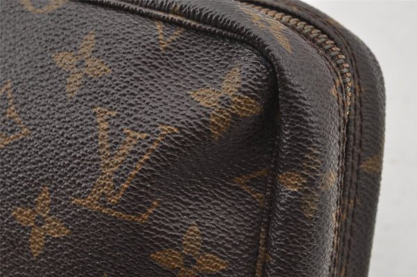 Auth Louis Vuitton Monogram Trousse Toilette 23 Clutch Hand Bag M47524 LV 8788I