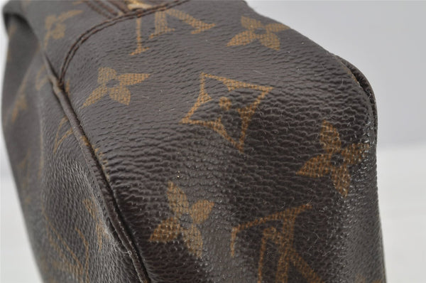 Auth Louis Vuitton Monogram Trousse Toilette 23 Clutch Hand Bag M47524 LV 8788I