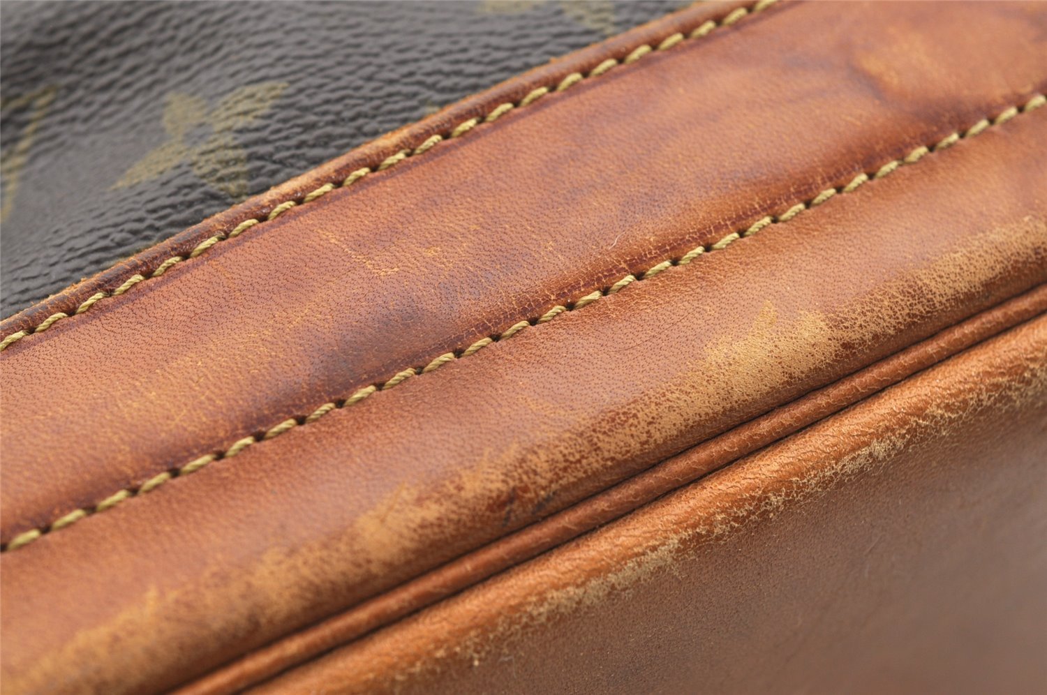 Authentic Louis Vuitton Monogram Noe Shoulder Drawstring Bag M42224 LV 8789I