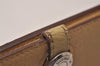 Authentic HERMES Dogon GM Vintage Leather Long Wallet Purse Beige 8789J