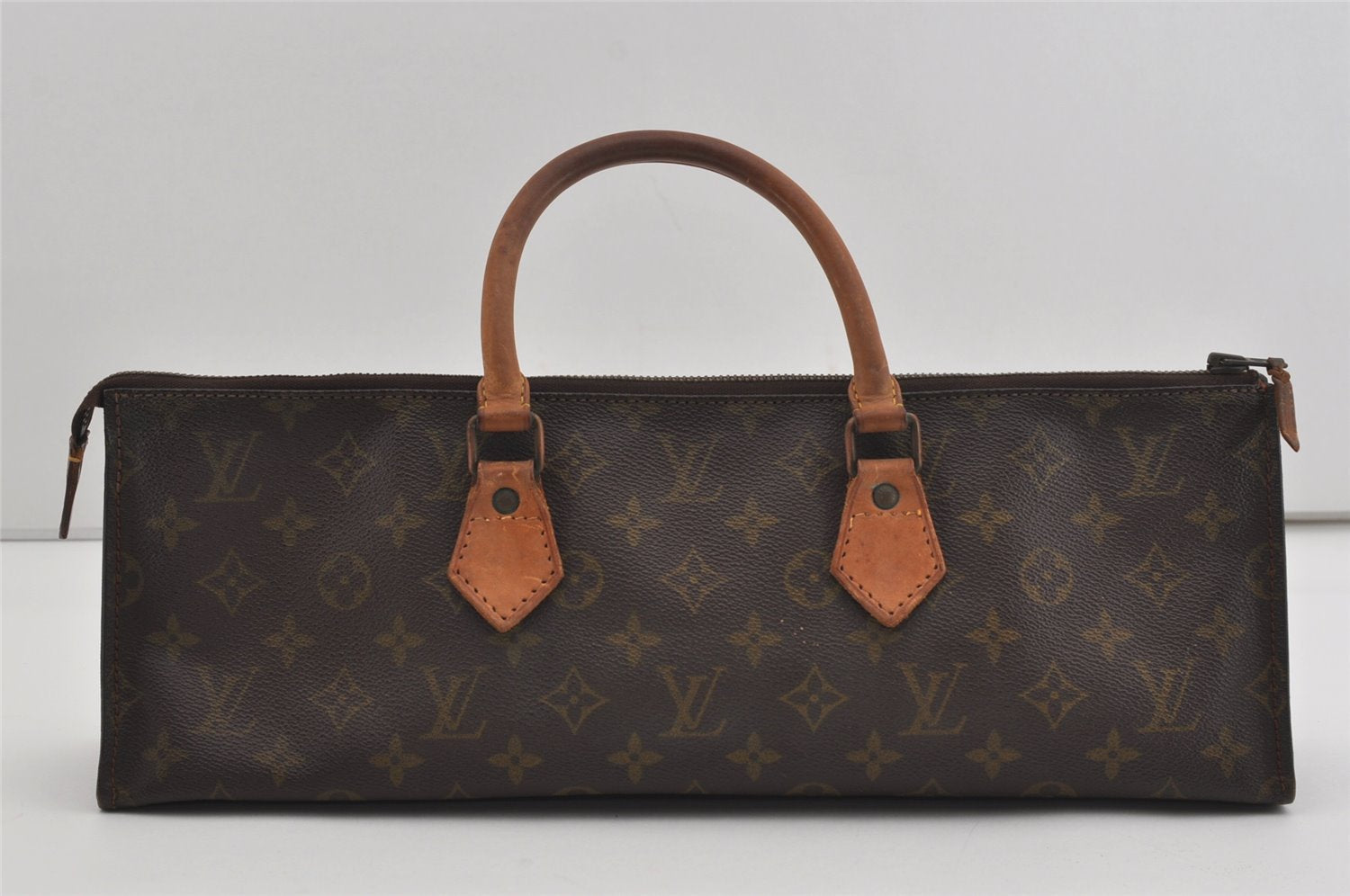 Authentic Louis Vuitton Monogram Sac Trico Hand Bag Old Model LV 8790I