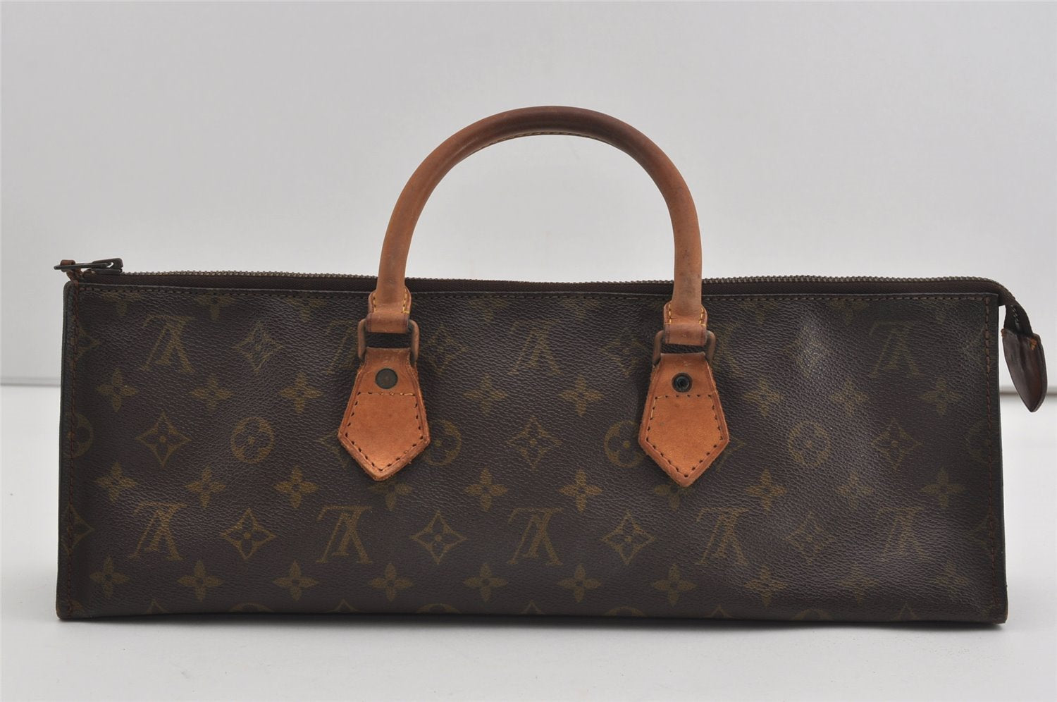 Authentic Louis Vuitton Monogram Sac Trico Hand Bag Old Model LV 8790I