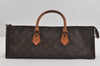 Authentic Louis Vuitton Monogram Sac Trico Hand Bag Old Model LV 8790I