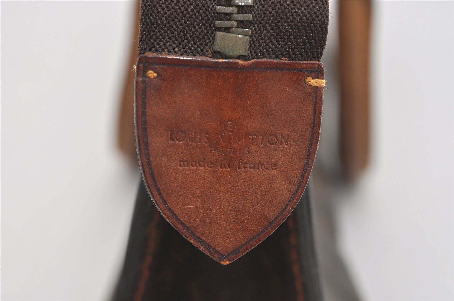 Authentic Louis Vuitton Monogram Sac Trico Hand Bag Old Model LV 8790I