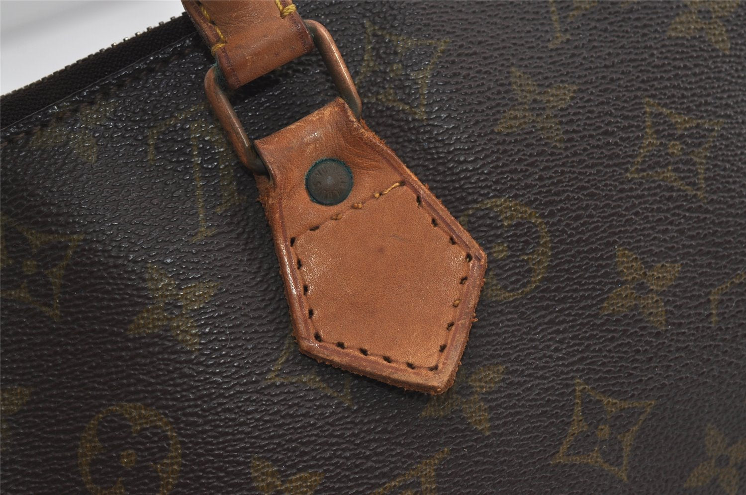 Authentic Louis Vuitton Monogram Sac Trico Hand Bag Old Model LV 8790I