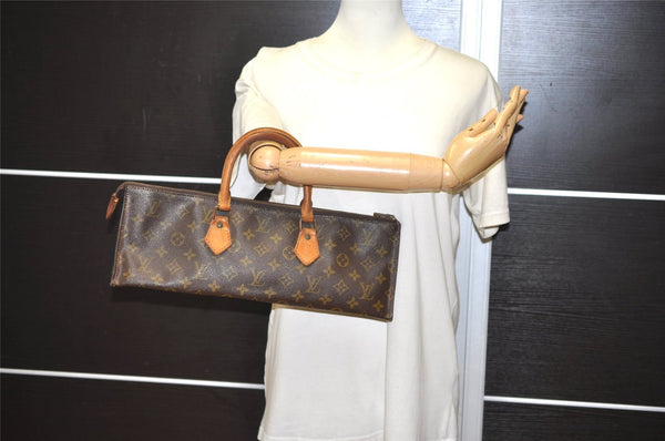Authentic Louis Vuitton Monogram Sac Trico Hand Bag Old Model LV 8790I